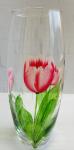 Ваза д/цветов стекл Flora Тюльпаны 26см/R43966/01/0018242